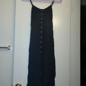 Black button down Maxi dress